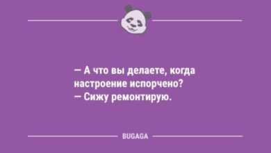 Photo of Свежие анекдоты: «А что вы делаете, когда настроение испорчено?» (12 шт)